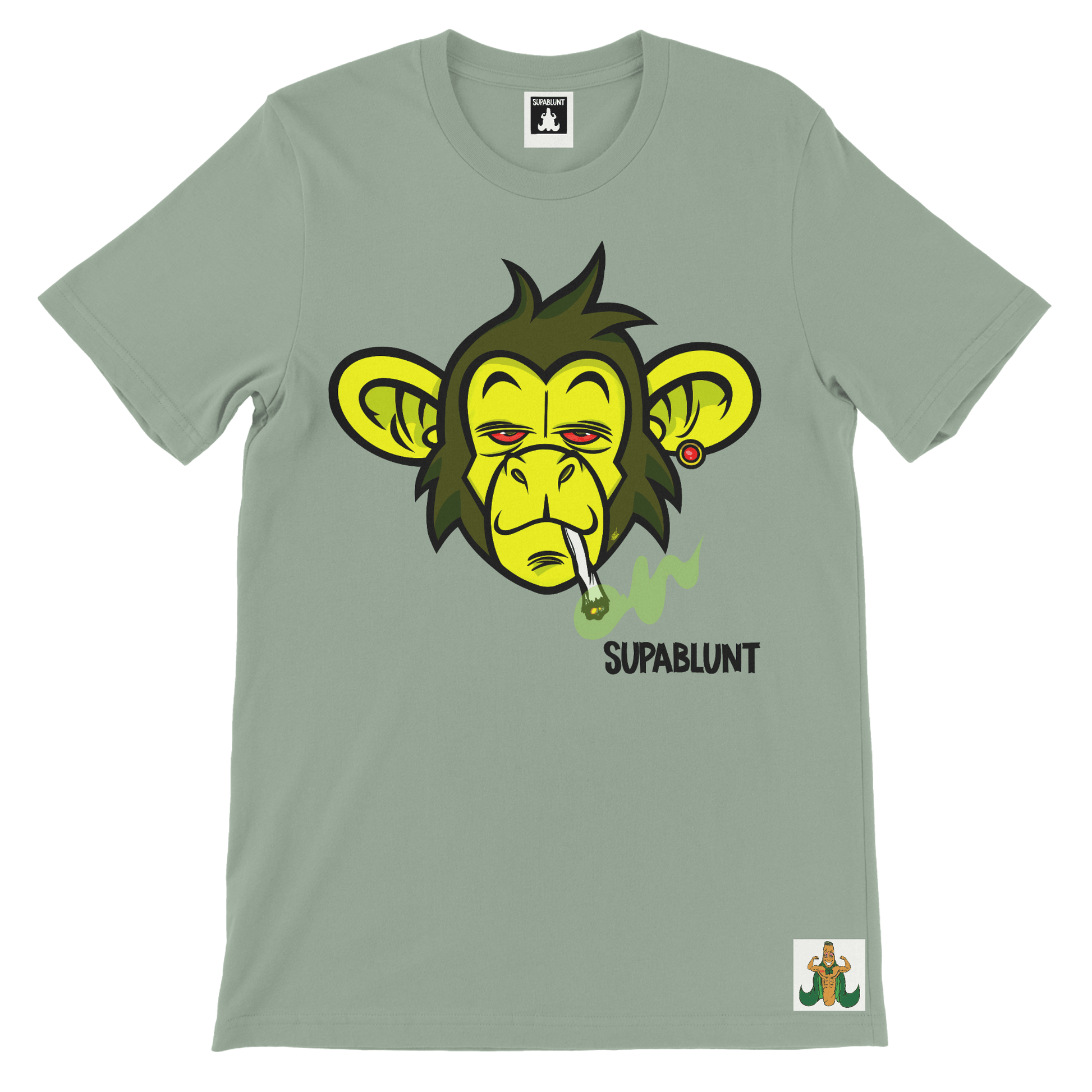 Blazin' Ape JoJo Green Tee - Supablunt